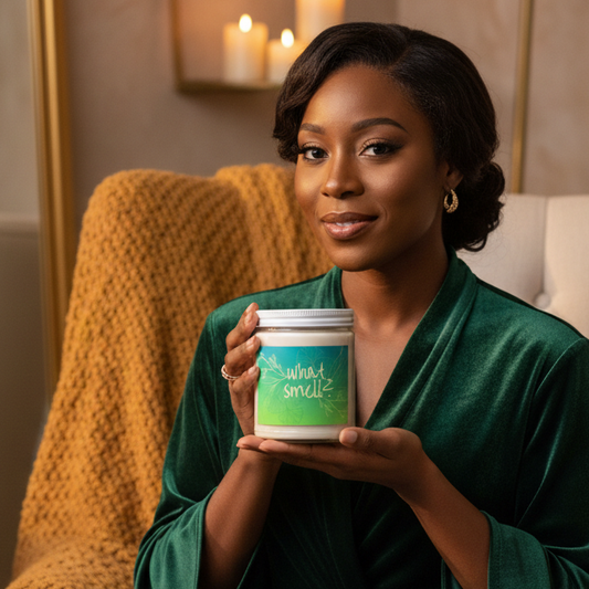 "What Smell?" Canna/smoke-masking candle