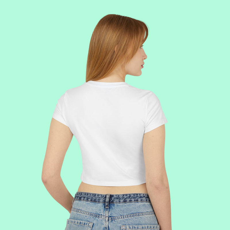 ‘F*ck Mary Kill’ Crop Tee – Mushroom, Cannabis & Martini Graphic