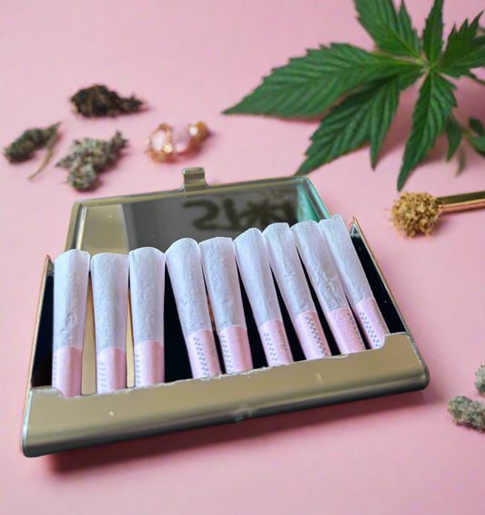 Pocket Puff™ Retro Mini Joint Case - Discreet Smell-Reducing Travel Case for Mini Joints