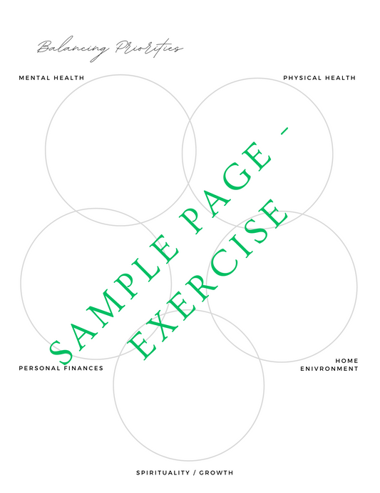 Guided Self-Care Daily Planner - 6 months (Floral)