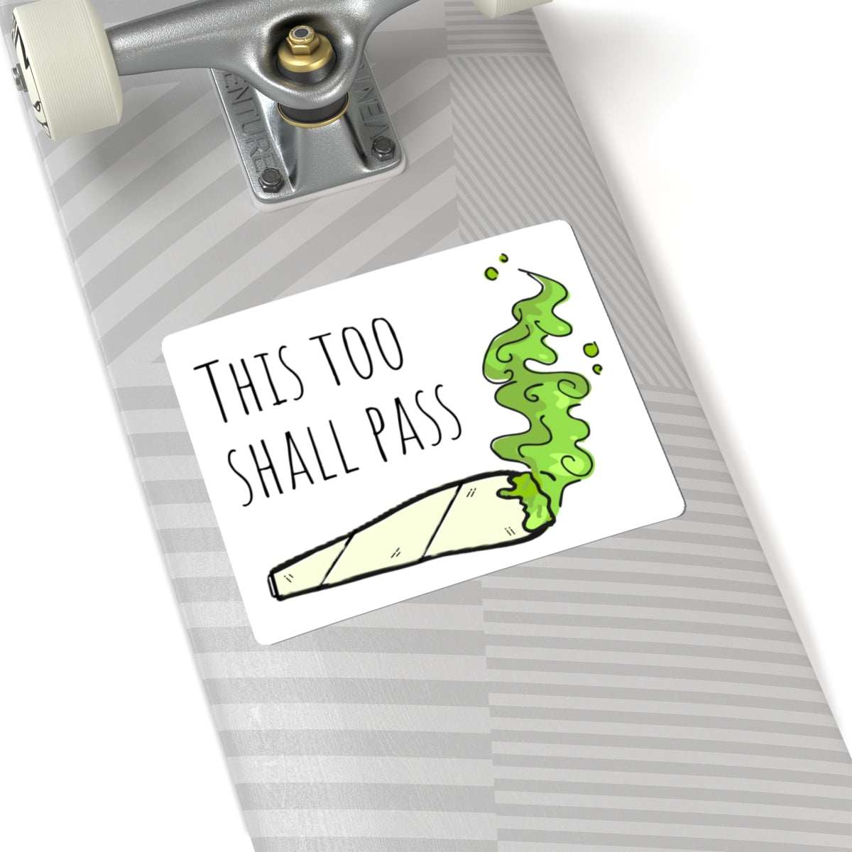 "This Too Shall Pass" Motivational Stickers, Inspirational Decals, Positive Vibes, Gift for Friends, Laptop Decor