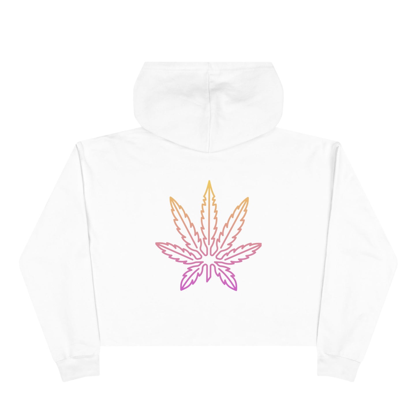 "In a world full of Karens, be a Mary Jane" - Pastel Cannabis Leaf Crop Hoodie