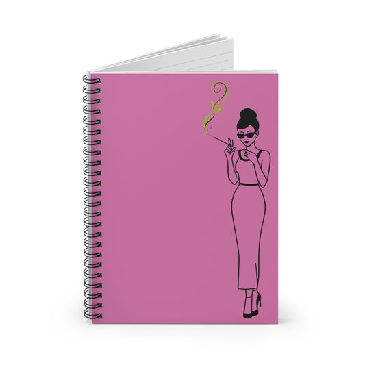 Wake'n'Bake at Tiffany's - Ruled Spiral Notebook