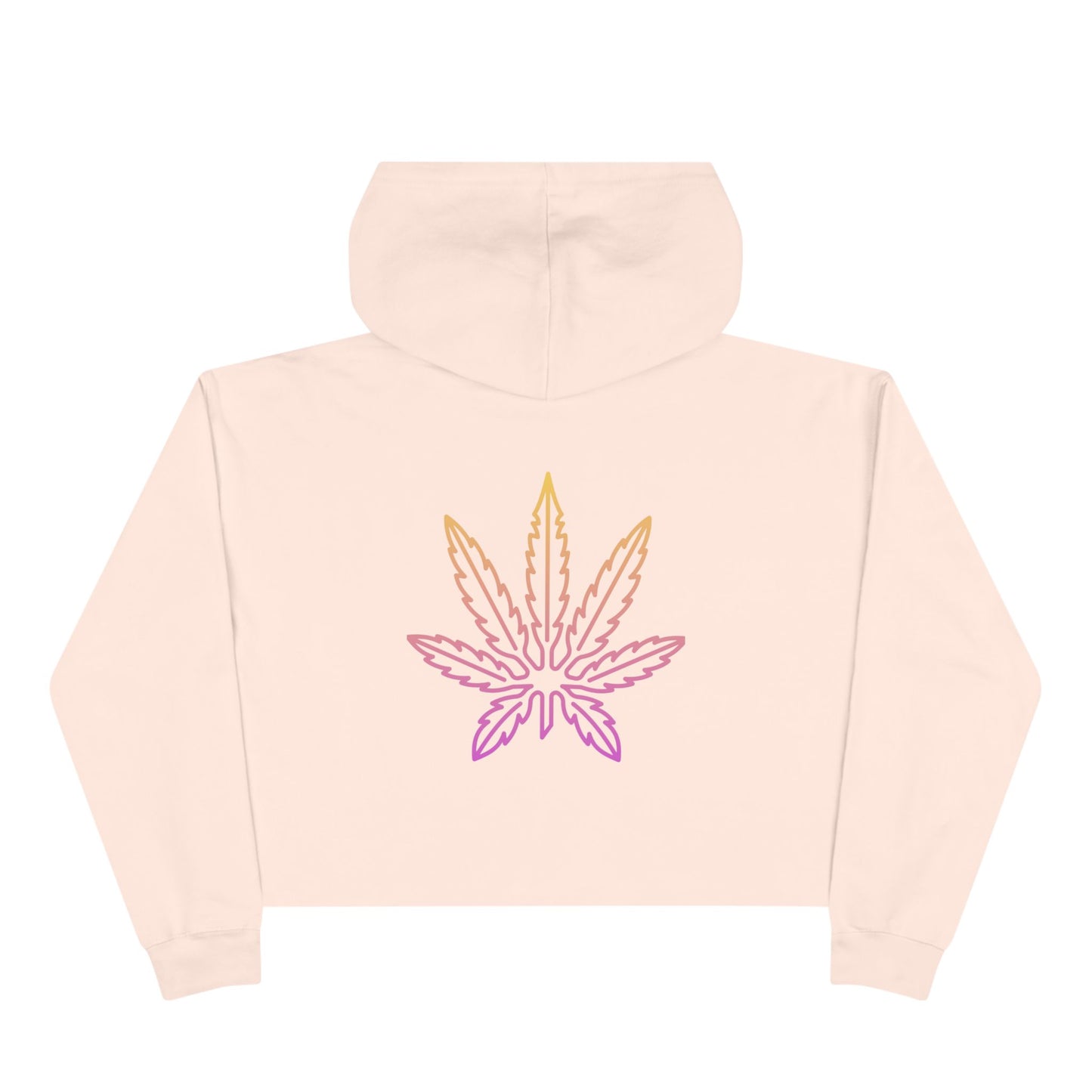 "In a world full of Karens, be a Mary Jane" - Pastel Cannabis Leaf Crop Hoodie