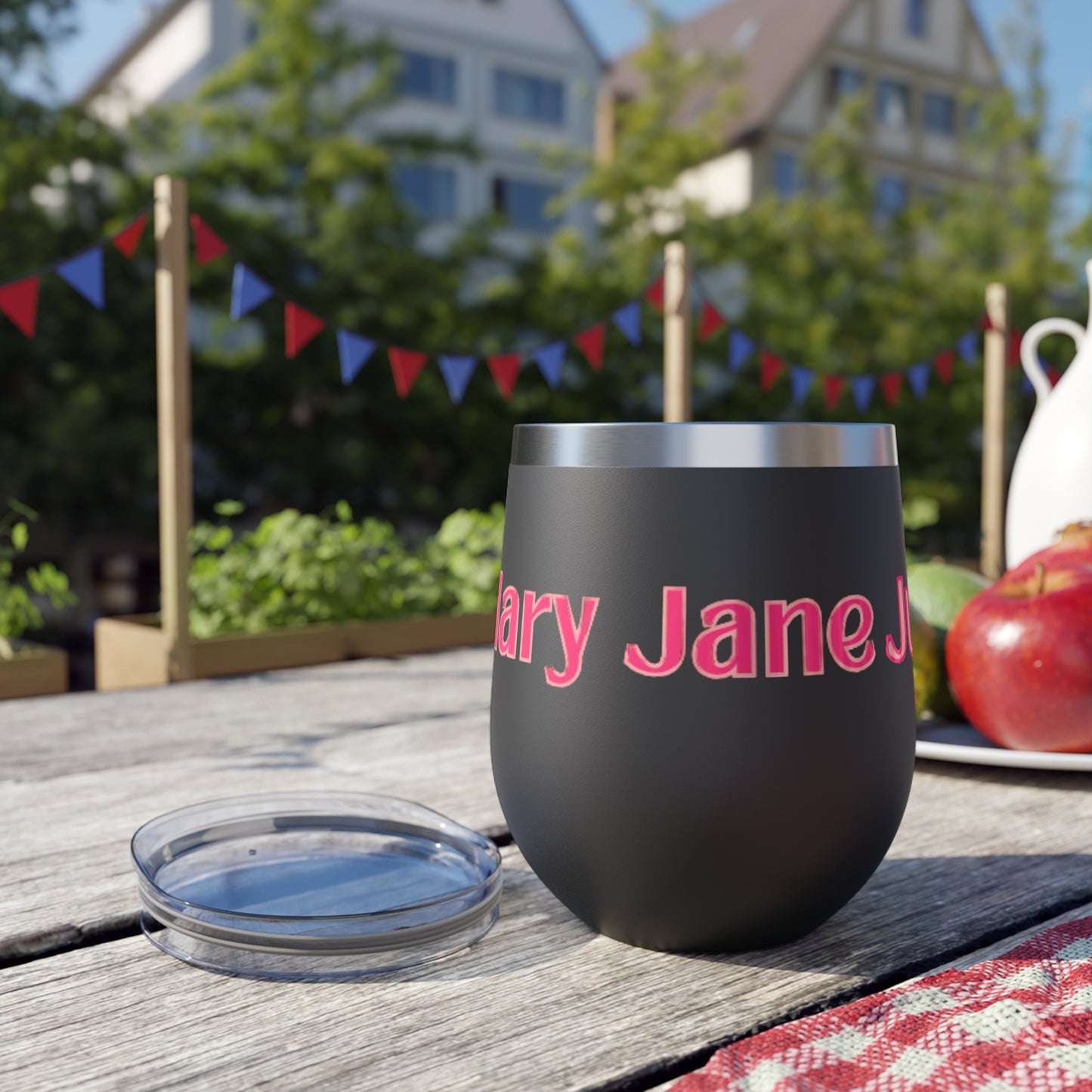 Mama's Mary Jane Juice 12oz Insulated Tumbler — Copper Vacuum Cup, Keeps Drinks Hot & Cold