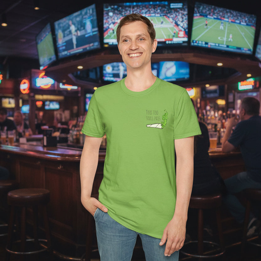 “This Too Shall Pass” Unisex T-Shirt – Minimal Joint Graphic | Mindful Cannabis Streetwear Tee