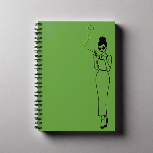 Wake n Bake at Tiffany's - Ruled Line Spiral Notebook