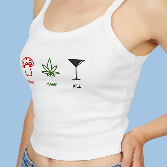 "F*CK MARY KILL" Women's Spaghetti Strap Tank Top