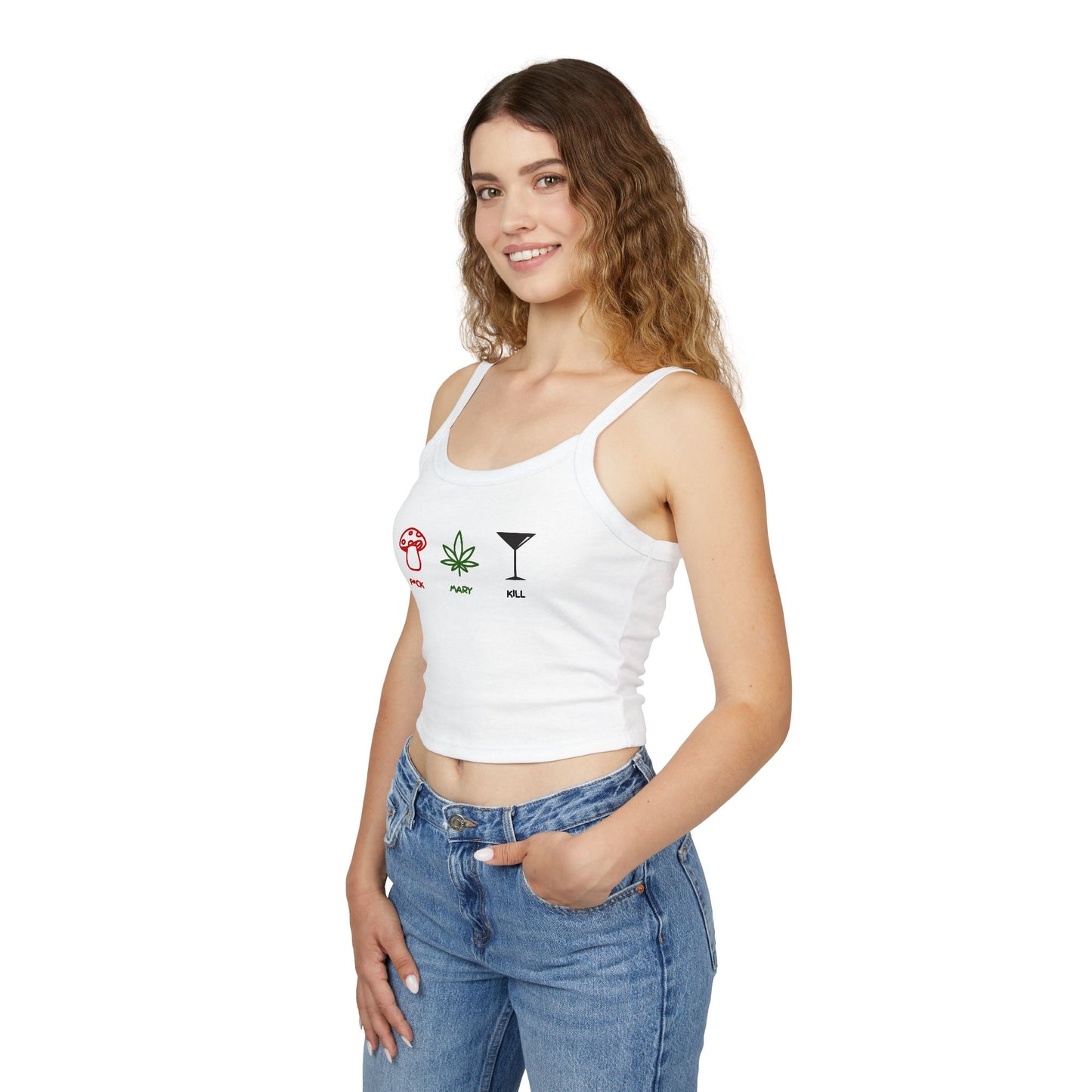 "F*CK MARY KILL" Women's Spaghetti Strap Tank Top