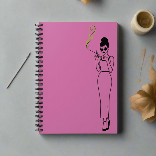 Wake'n'Bake at Tiffany's - Ruled Spiral Notebook