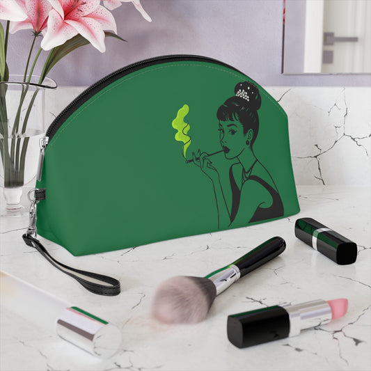 Puffany's Chic Stash Bag / Makeup Bag, Cosmetic Pouch, Makeup Organizer, Vintage Style Bag, Perfect Gift for Her, Elegant Travel Accessory