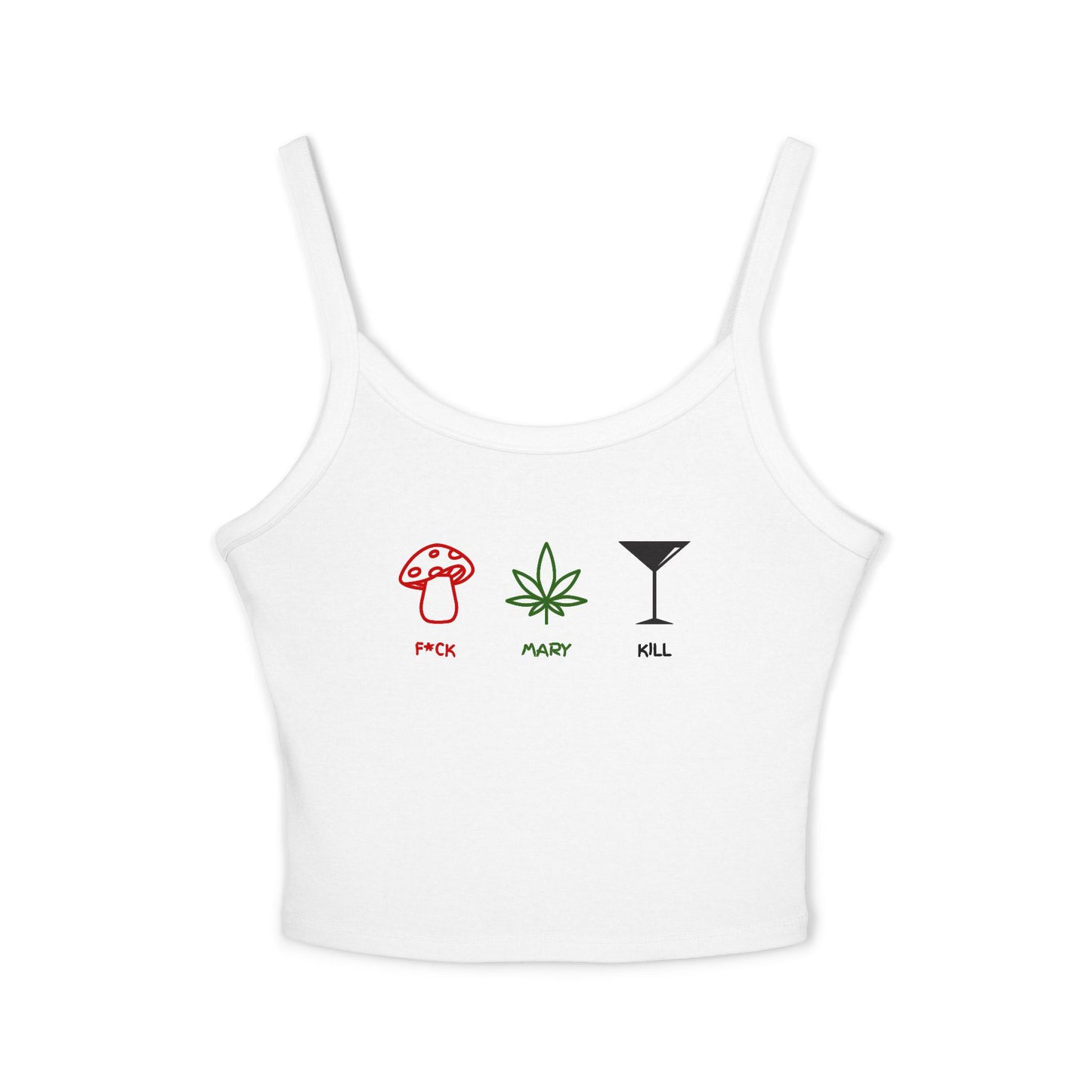 "F*CK MARY KILL" Women's Spaghetti Strap Tank Top