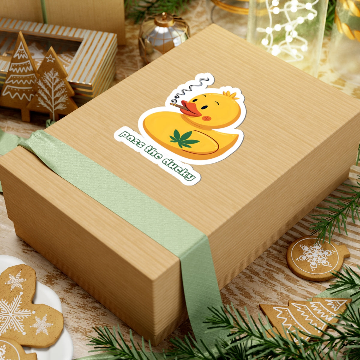 "Pass the Ducky" Stickers, Fun Decor for Laptops, Water Bottles, Gifts for Stoners, Quirky Party Favors, Humor and Chill Vibes