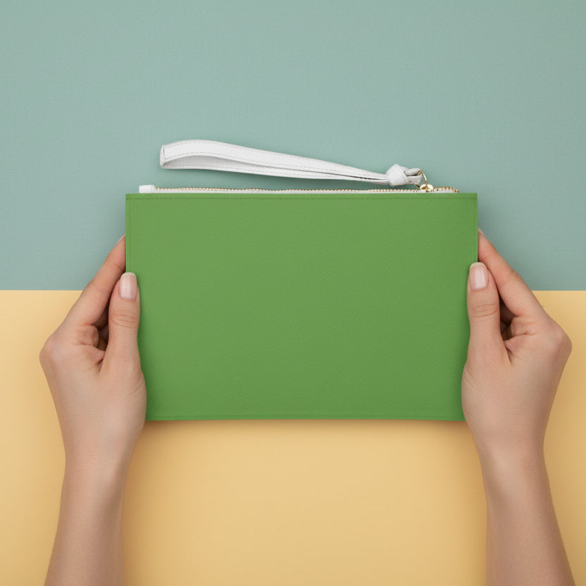 "This Too Shall Pass" Scent-Minimizing Stash Clutch - Vegan Leather