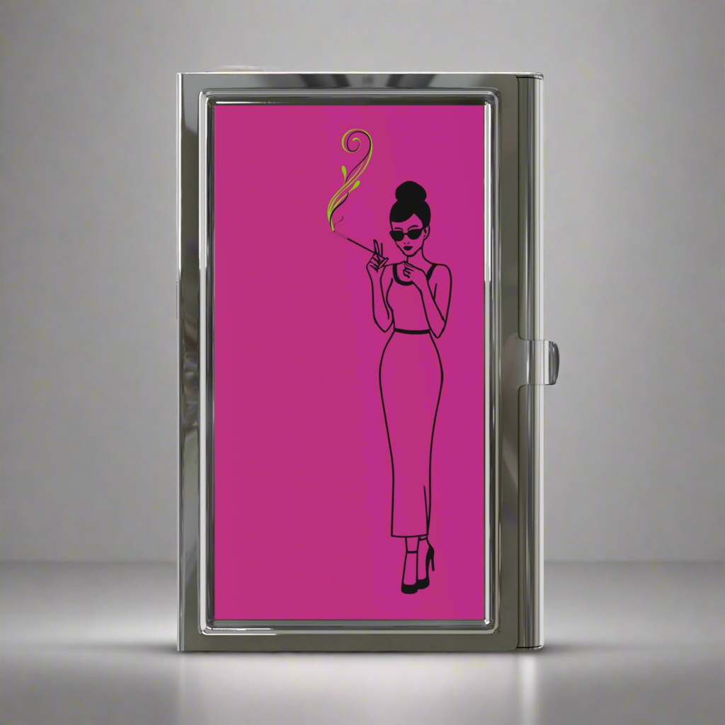 Chic PreRoll Case / Business Card Holder with Elegant Design, Stylish Office Accessory, Networking Essential, Gift for Entrepreneurs, Unique Feminine Touch