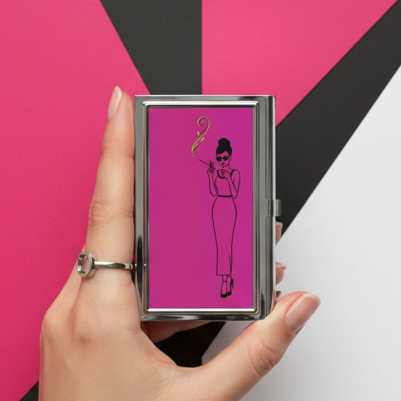 Pocket Puff™ Retro Mini Joint Case - Discreet Smell-Reducing Travel Case for Mini Joints