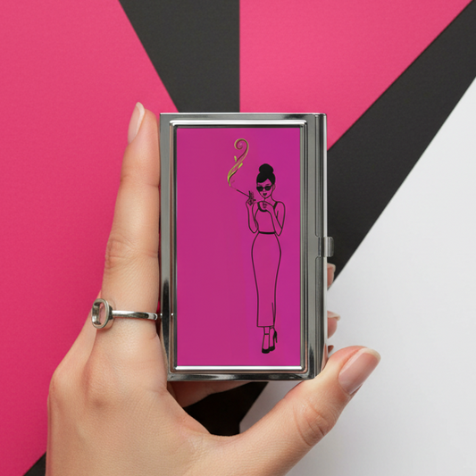 Pocket Puff™ Retro Mini Joint Case - Discreet Smell-Reducing Travel Case for Mini Joints