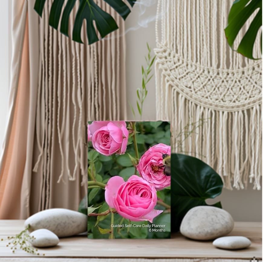 Guided Self-Care Daily Planner - 6 months (Floral)