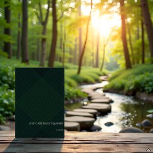 Mindful Rituals: Guided Self-Care Daily Planner - 6 months (Emerald)