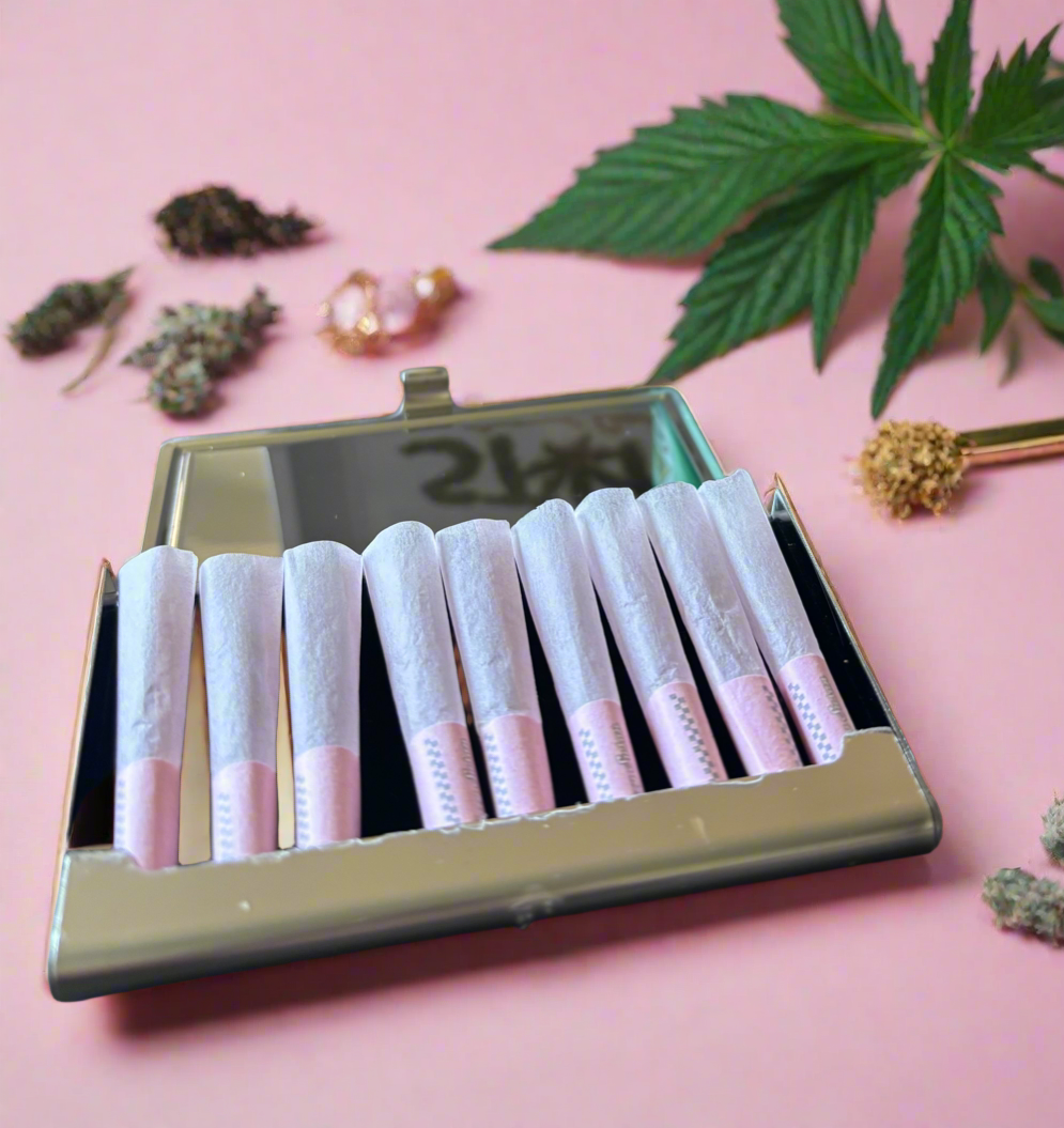 Pocket Puff™ Retro Mini Joint Case - Discreet Smell-Reducing Travel Case for Mini Joints