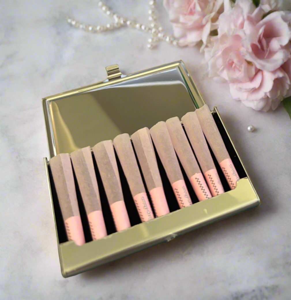 Pocket Puff™ Retro Mini Joint Case - Discreet Smell-Reducing Travel Case for Mini Joints