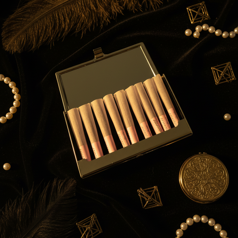 Pocket Puff™ Retro Mini Joint Case - Discreet Smell-Reducing Travel Case for Mini Joints